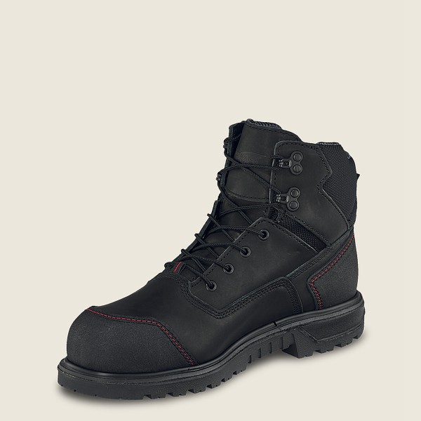 Red Wing Mens Brnr Xp - 6-inch Waterproof Toe - Safety Boots Black/Grey - 5246VAOSK